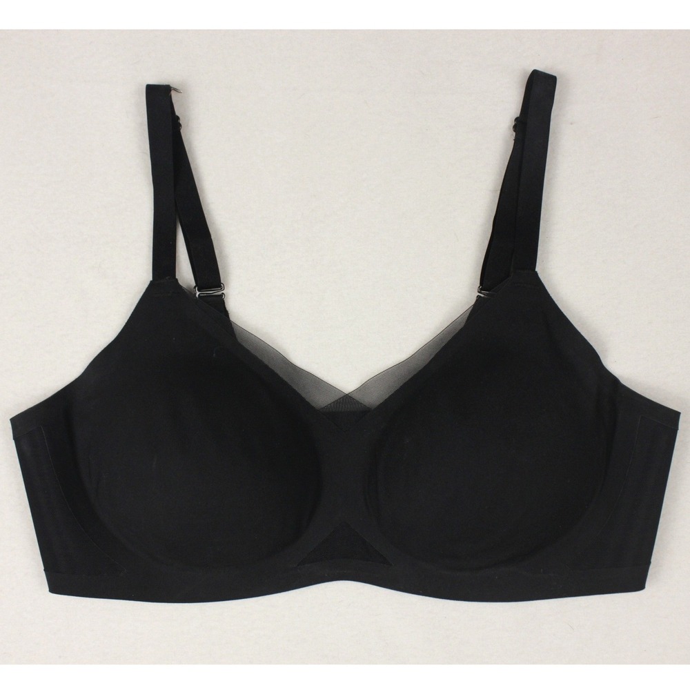 Honeylove CrossOver Wireless Bra Size L Removable Pads Comfort
